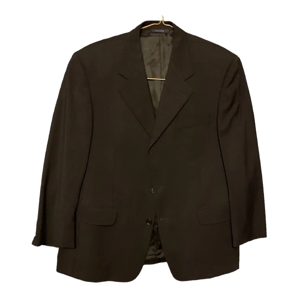 Brook Brother Black   Wool Blazer Jacket Men’s Size 41 S